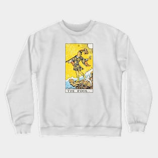 The Fool card (distressed) Crewneck Sweatshirt